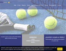 Tablet Screenshot of clubpadelhome.com